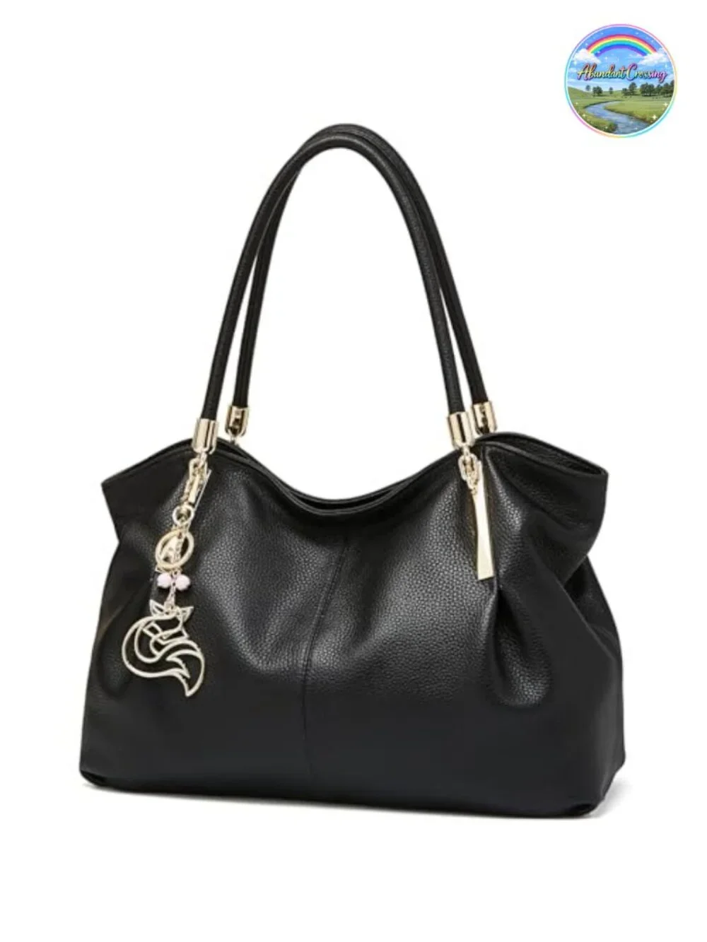 Genuine Leather Designer Satchel Handbag for Women with Top Handle and Zipper